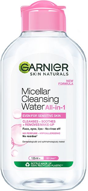 Micellar Water - Gentle Cleanser For Sensitive Skin, Get 100% Clean Skin Makeup Remover
