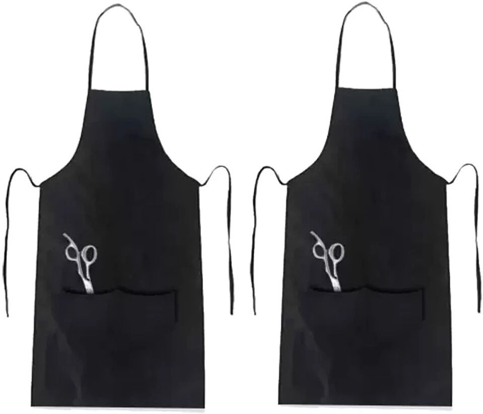 tifurko Professional Hairdressing Unisex Waterproof Halter Neck Bib 2 Apron - 2 Pocket Makeup Apron-picture-20