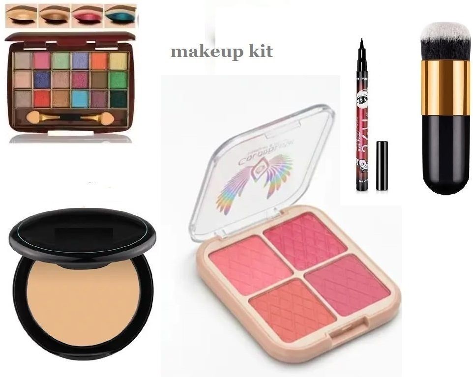 Women Beauty Makeup Kit Blush Eyeshadow Compact-image-47