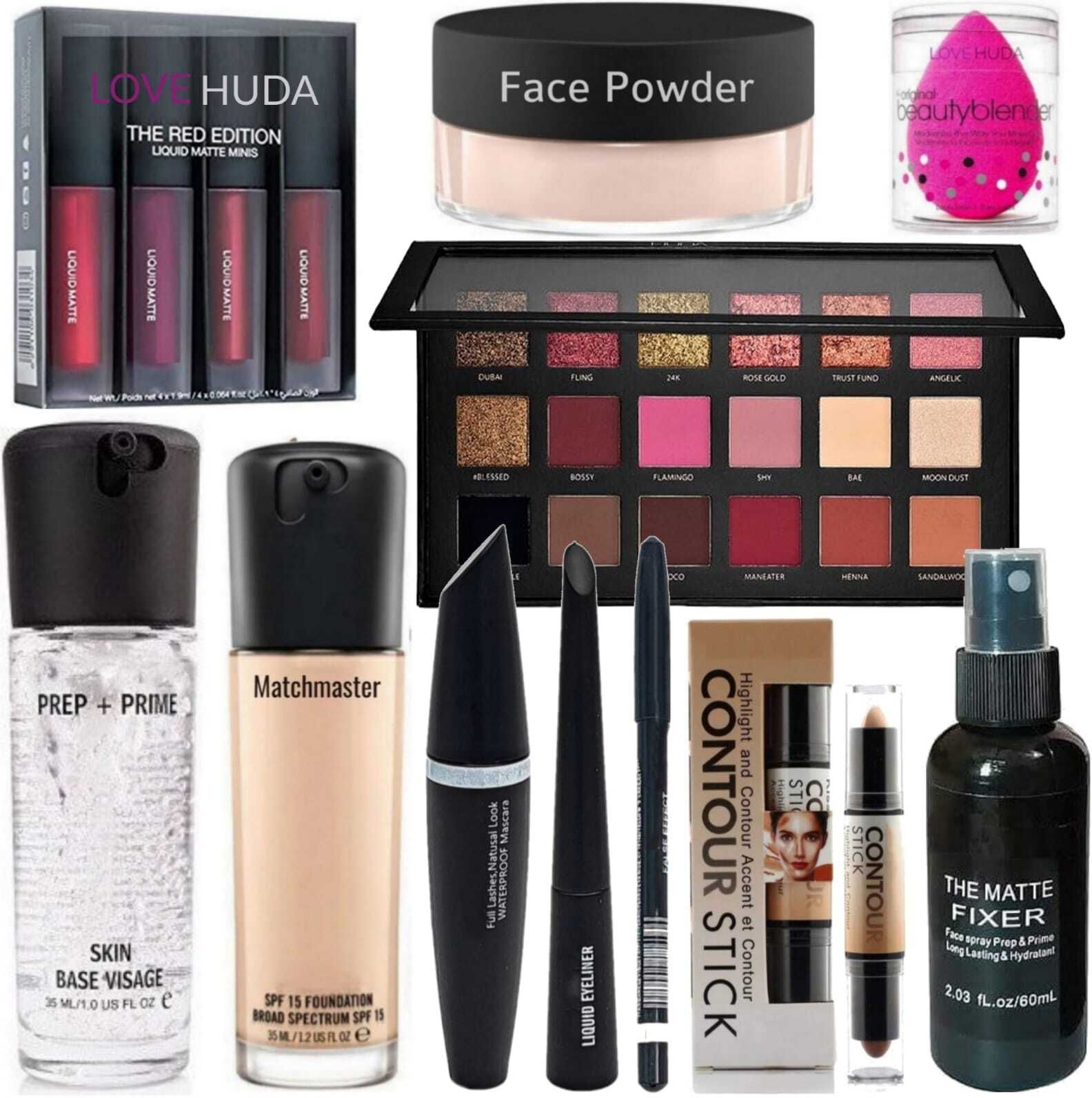 love huda Professional Waterproof Combo Bridal Beauty Parlour Makeup Set For Women & Girls-picture-19