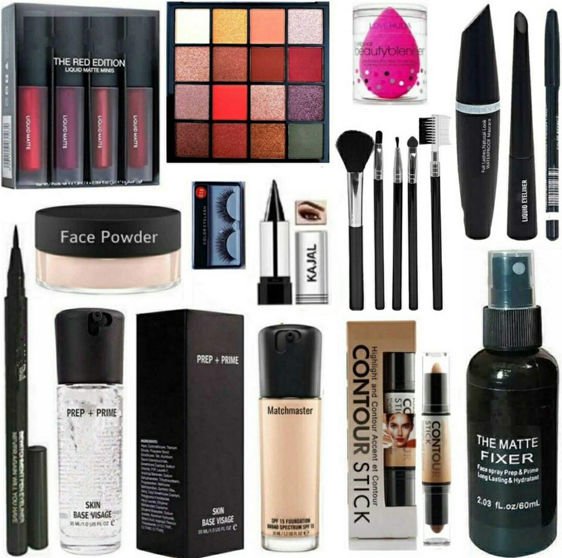 Face HD Waterproof Makeup Kit Full Set Box For Women & Girls-image-33