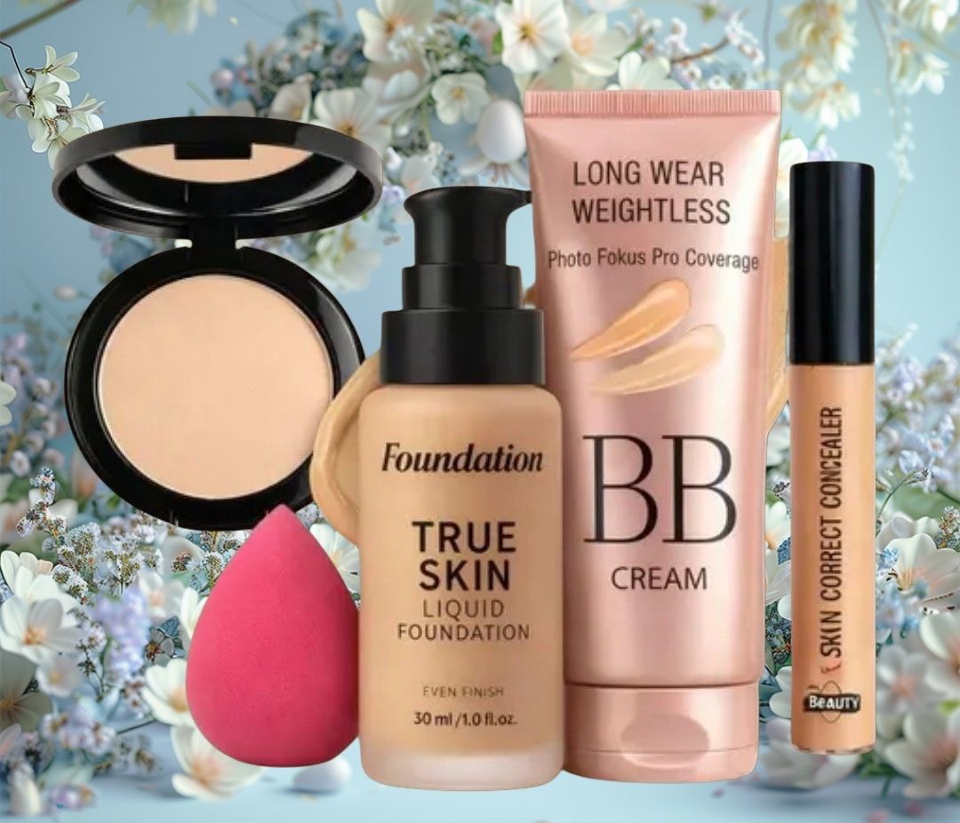 huge leaf NEW TRENDY FACE FOUNDATION MAKEUP COMBO44-picture-23