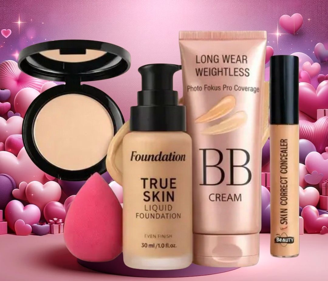 huge leaf NEW TRENDY FACE FOUNDATION MAKEUP COMBO1-picture-30