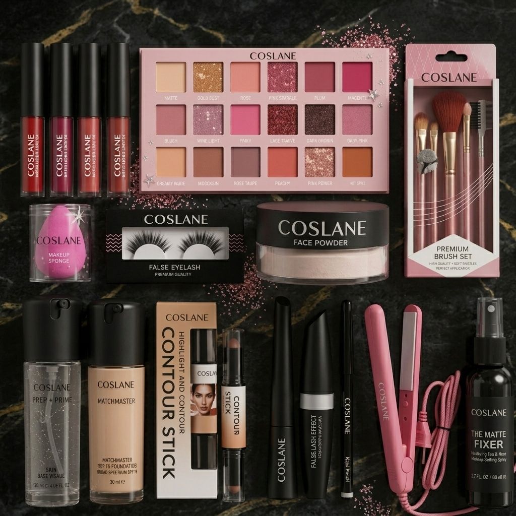 coslane Ultimate Pink Beauty Makeup Box Complete Set-picture-39