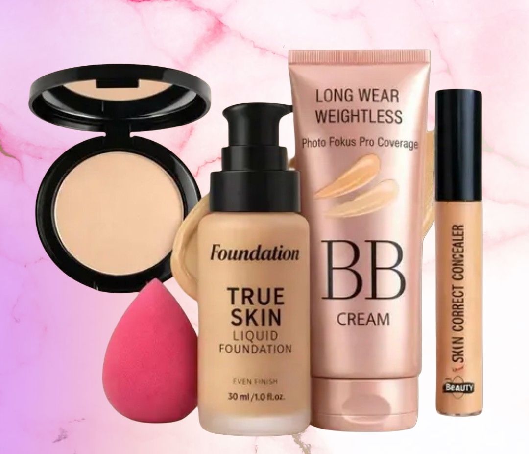 huge leaf NEW TRENDY FACE FOUNDATION MAKEUP COMBO76-picture-12