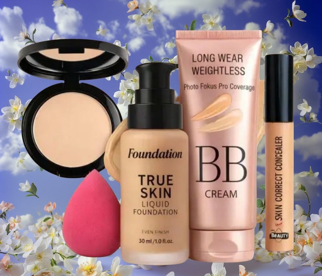 huge leaf NEW TRENDY FACE FOUNDATION MAKEUP COMBO62-picture-15