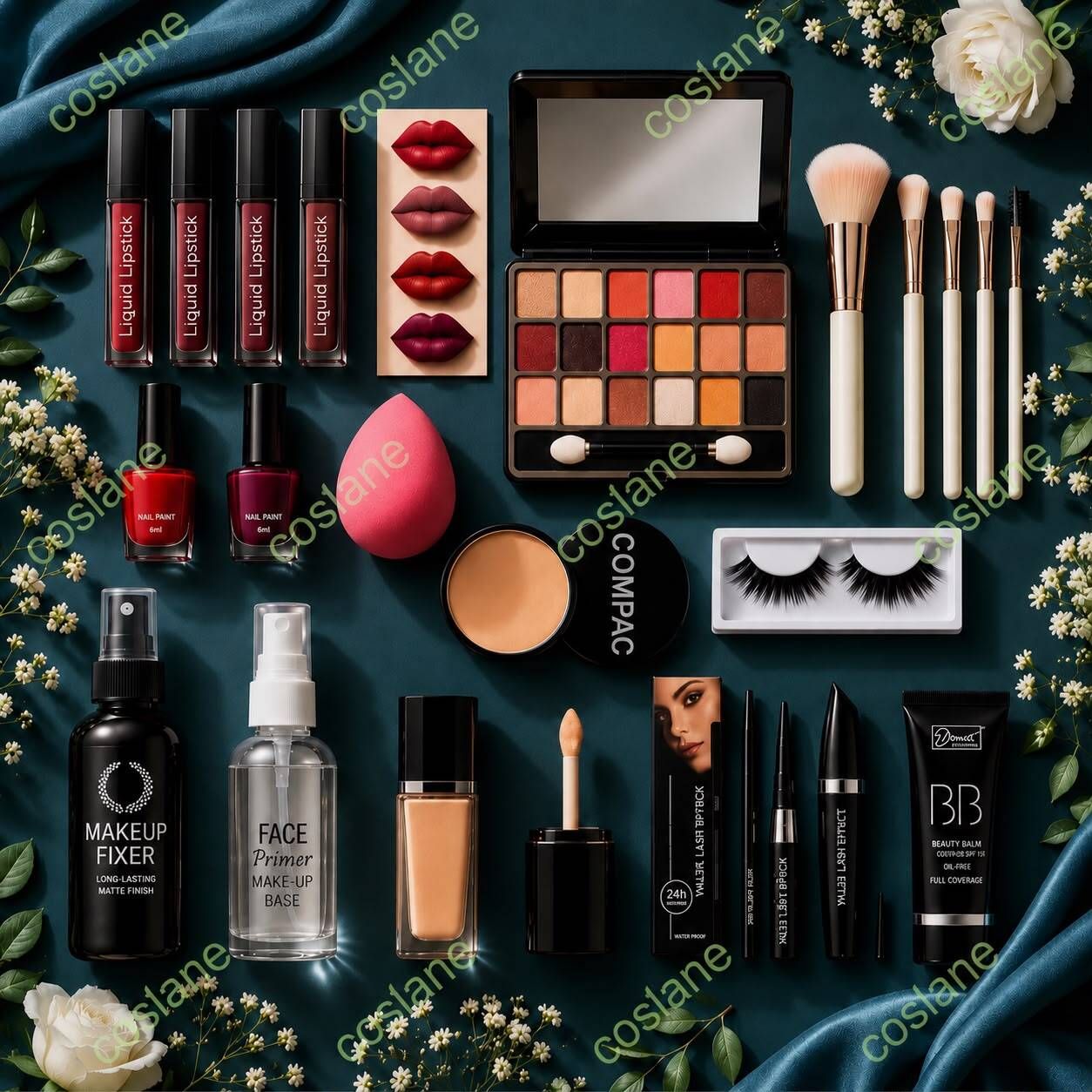 coslane Complete Beauty Makeup Kit With Face, Eye & Lip Essentials (12 Items in the set)-picture-30