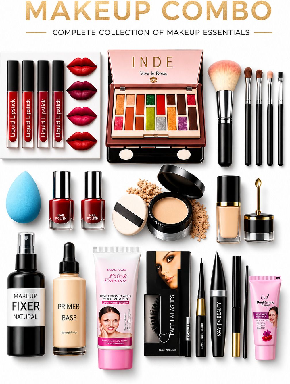 LuxeGlow Pro Complete Makeup Collection-image-4