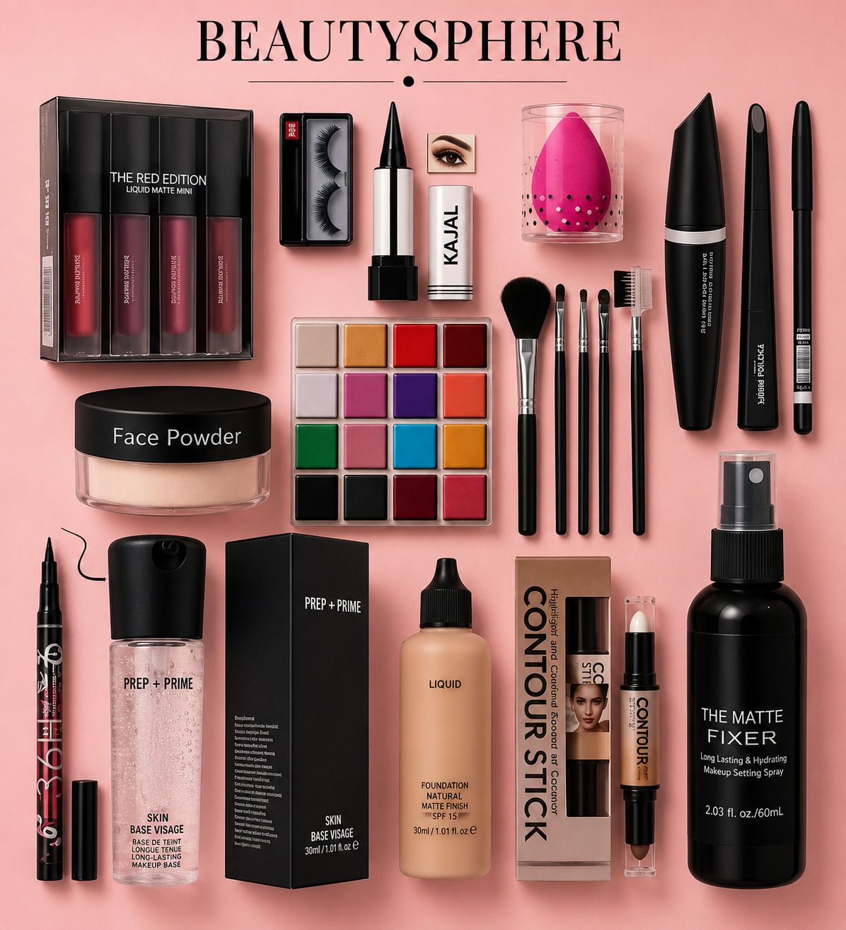 beauzy Premium Makeup Collection Kit | Complete Face, Eye & Lip Makeup Combo-picture-14