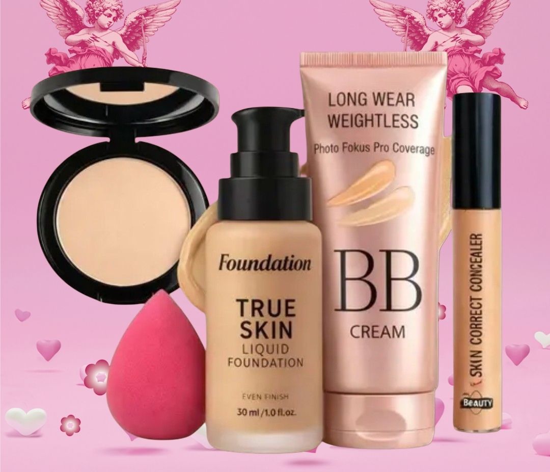 huge leaf NEW TRENDY FACE FOUNDATION MAKEUP COMBO9-picture-17