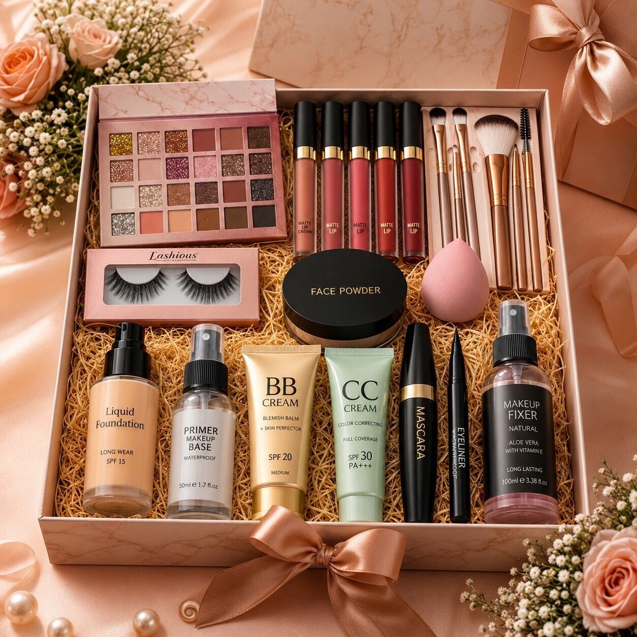 huge leaf Makeup Artist Starter Set Rose Glow Edition G Beauty Collection-picture-23