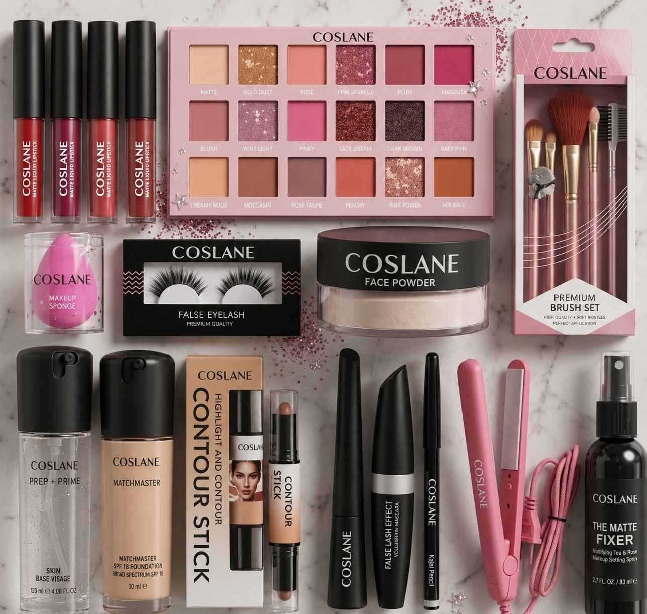 coslane Fashion Beauty Makeup Collection with Accessories-picture-12