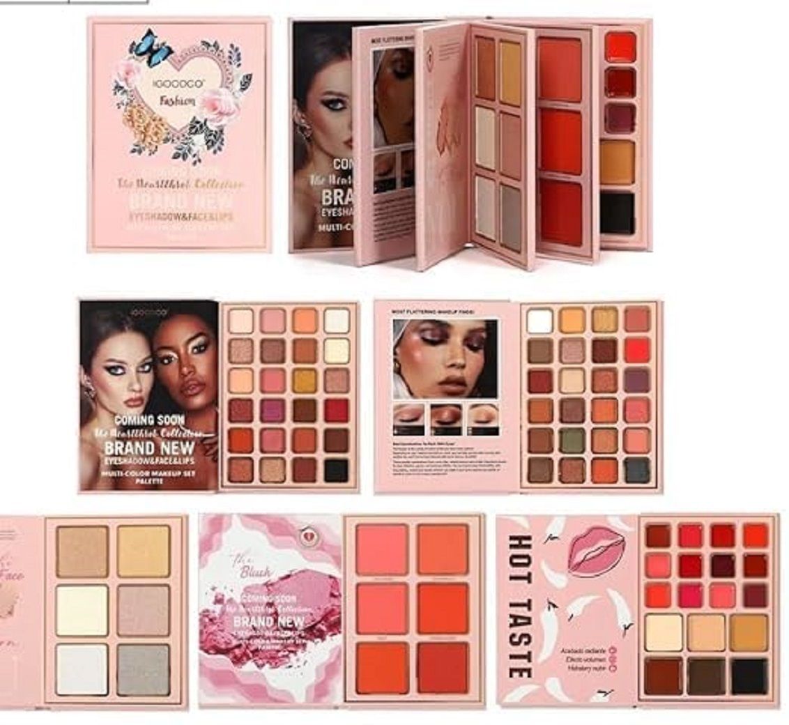 5 in 1 makeup book Eyeshadow & FACE & LIPS MULTI - COLOR MAKEUP PALETTE-image-40