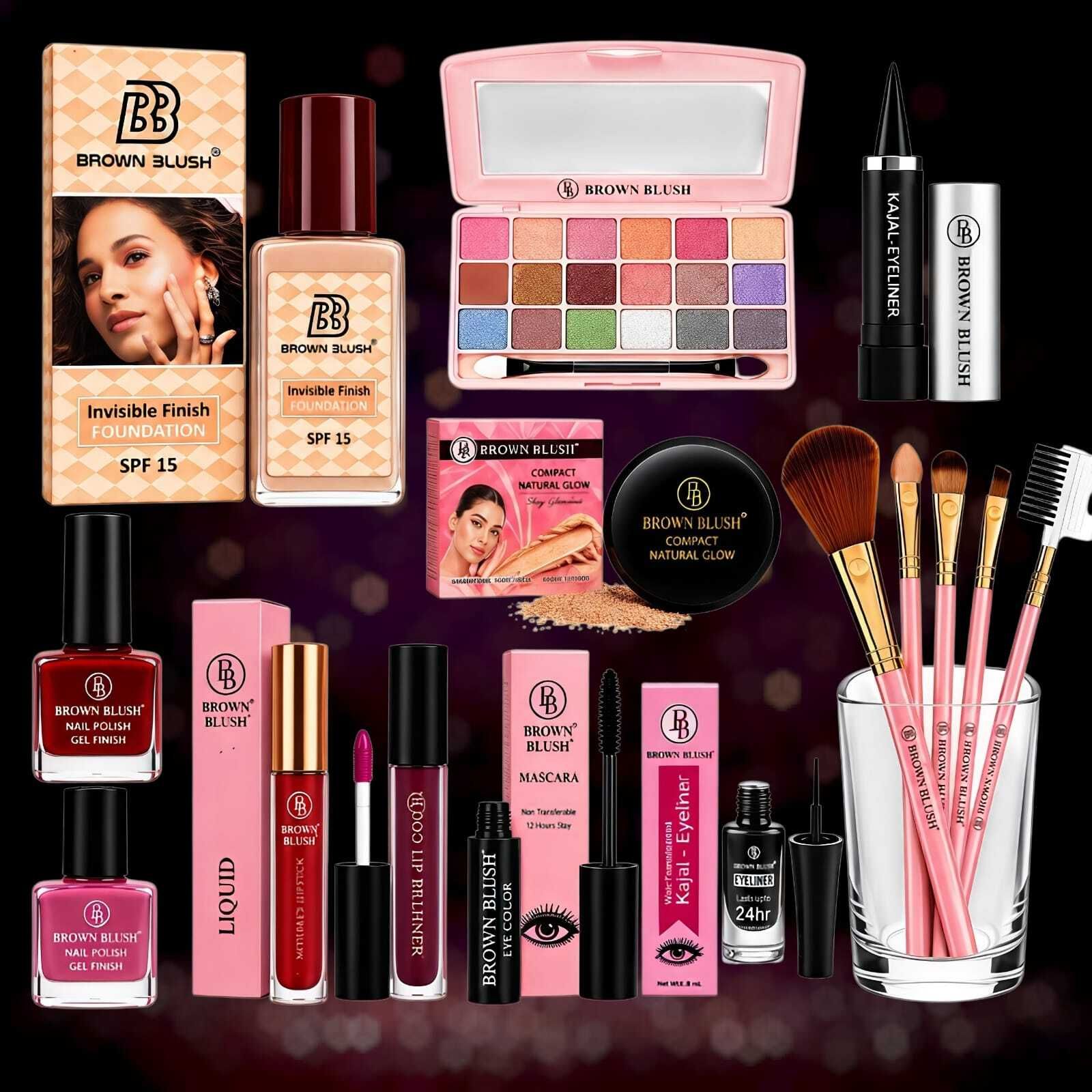 brown blush Beauty Essentials Deluxe Gift Set-picture-17
