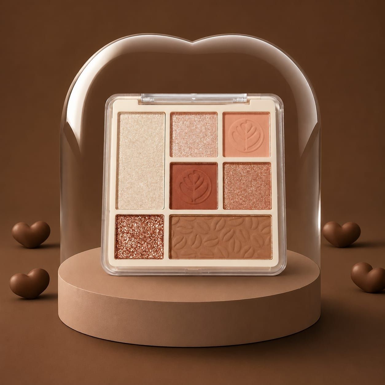 emijun All-in-one makeup palette featuring highlighter, blush, glitter, and eyeshadow.-picture-11