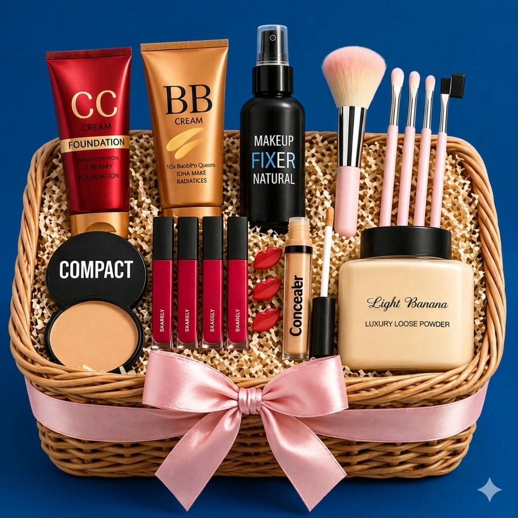 Ultimate Wedding & Bridal Makeup Kit Hamper Box Combo Pack of 15 item-image-20