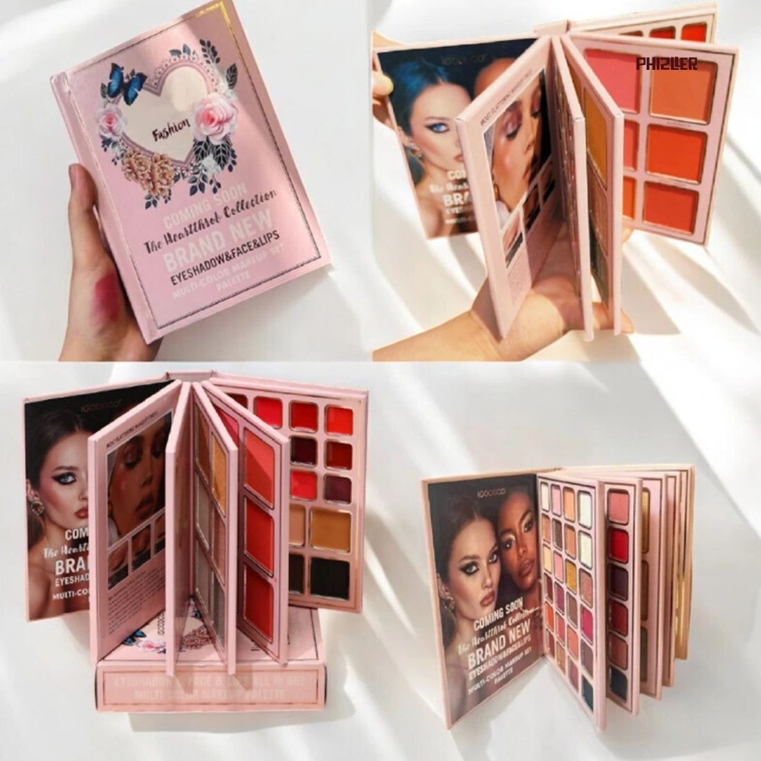 5 in 1 makeup book eyeshadow blush palette combo-image-34