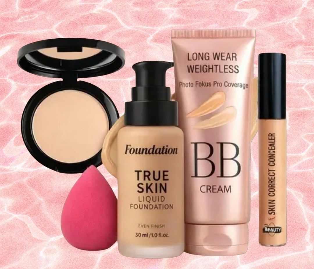 huge leaf NEW TRENDY FACE FOUNDATION MAKEUP COMBO35-picture-21