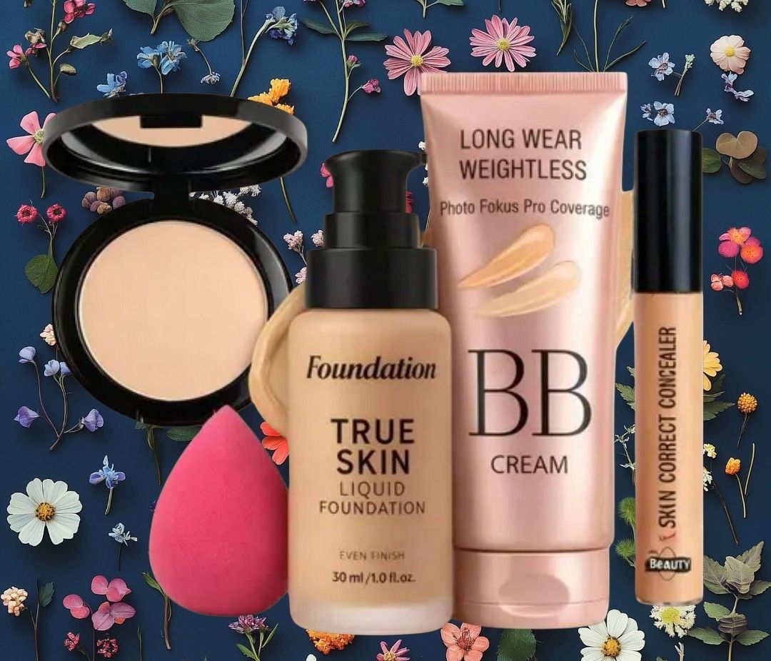 huge leaf NEW TRENDY FACE FOUNDATION MAKEUP COMBO15-picture-28