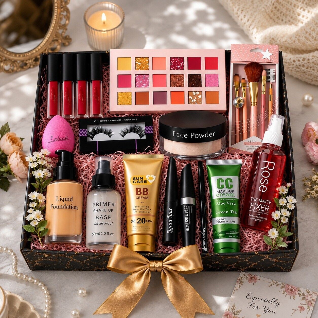 coslane Complete Cosmetic Beauty Kit with Premium Makeup Accessories-picture-35