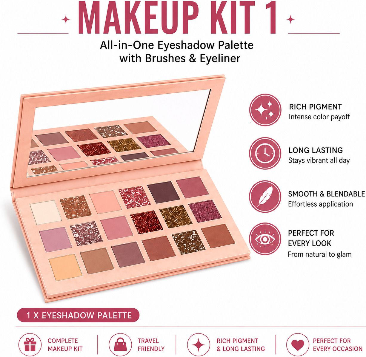 sonaessential Makeup Kit 1 Eyeshadow Palette Kit-picture-3