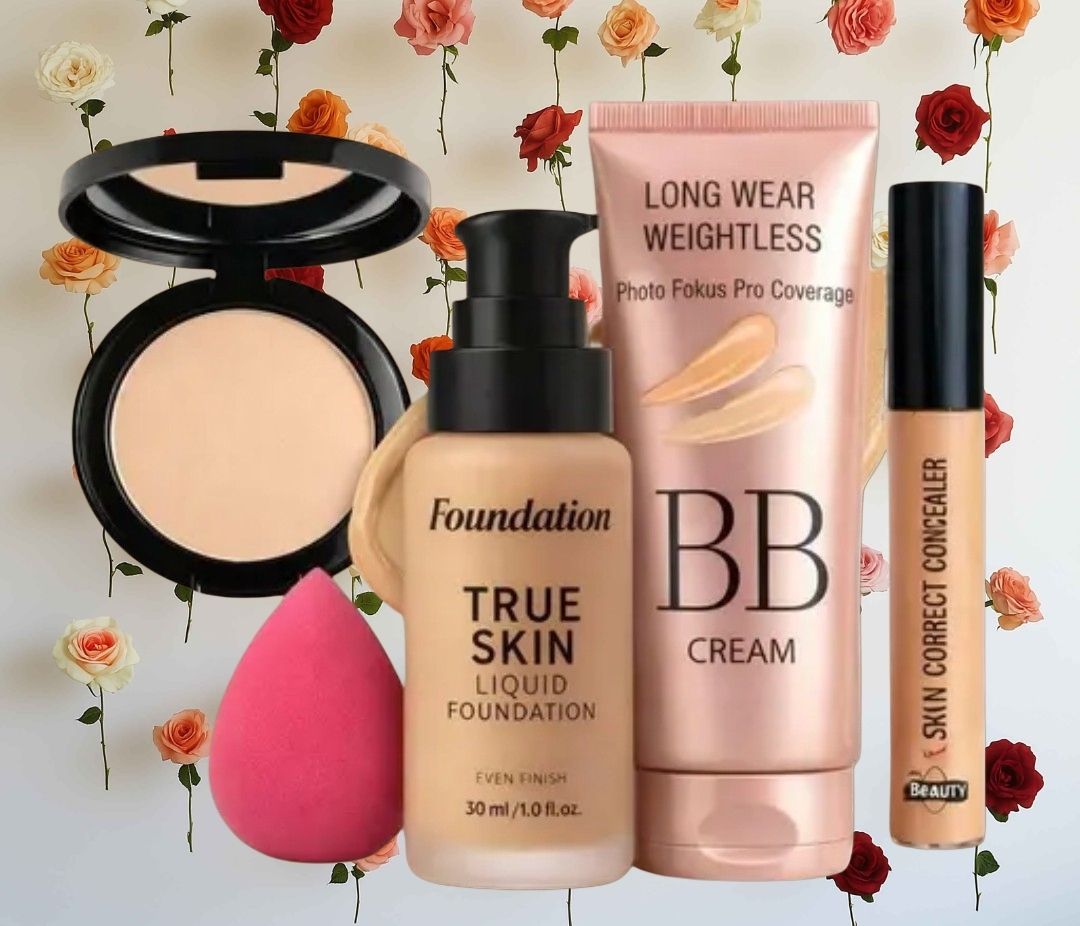huge leaf NEW TRENDY FACE FOUNDATION MAKEUP COMBO20-picture-41