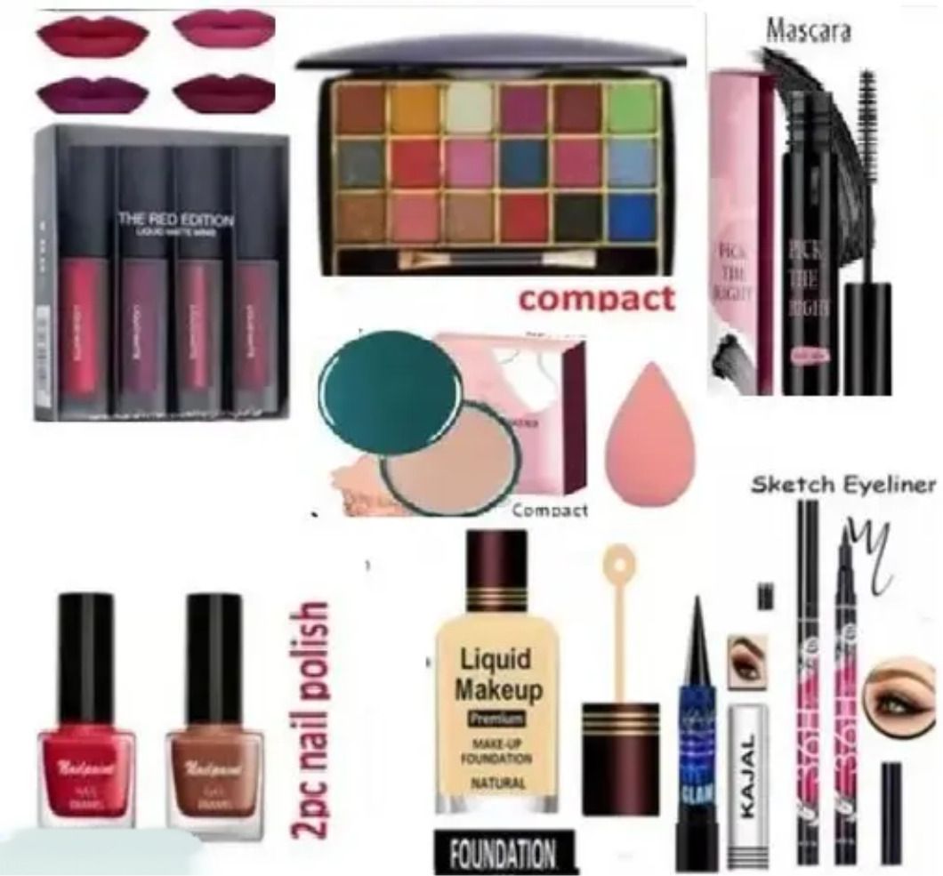 lately eyeshadow with eyeliner mascara kajal lipstick nail polish & makeup brush-picture-24
