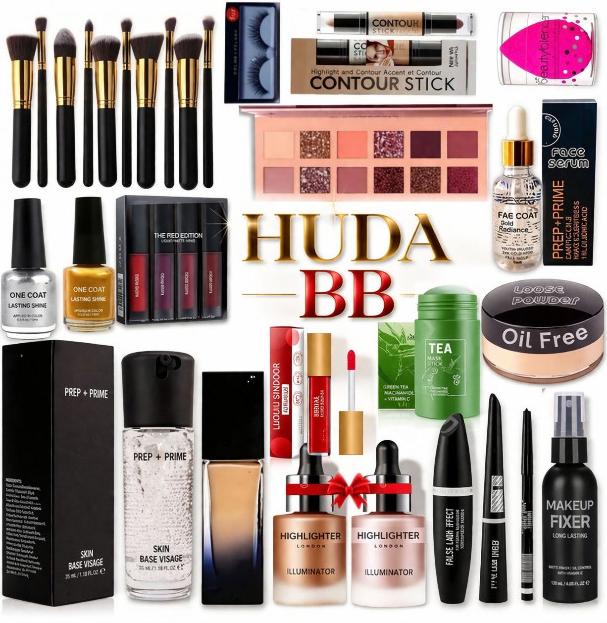 huda.bb HD Professional Waterproof Bridal Beauty Parlour Makeup Set For Women & Girls-picture-26