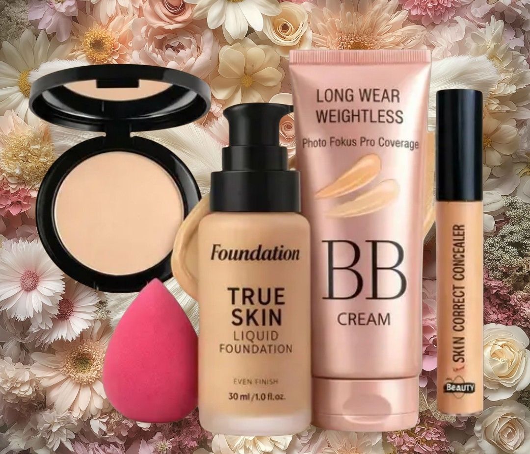huge leaf NEW TRENDY FACE FOUNDATION MAKEUP COMBO30-picture-13