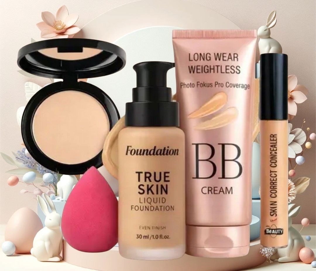huge leaf NEW TRENDY FACE FOUNDATION MAKEUP COMBO24-picture-16