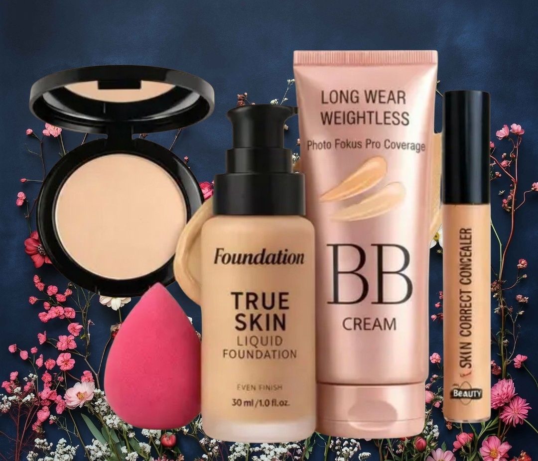 huge leaf NEW TRENDY FACE FOUNDATION MAKEUP COMBO18-picture-38