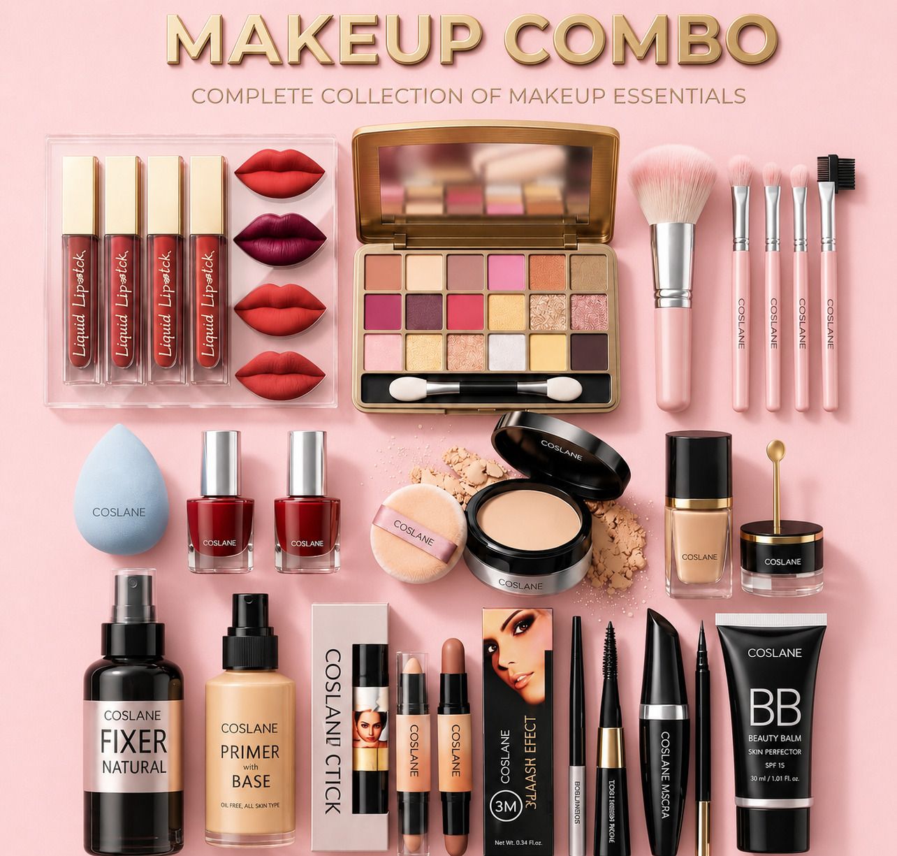 coslane Trendy Professional Makeup Combo Pack of 12 Items-picture-16
