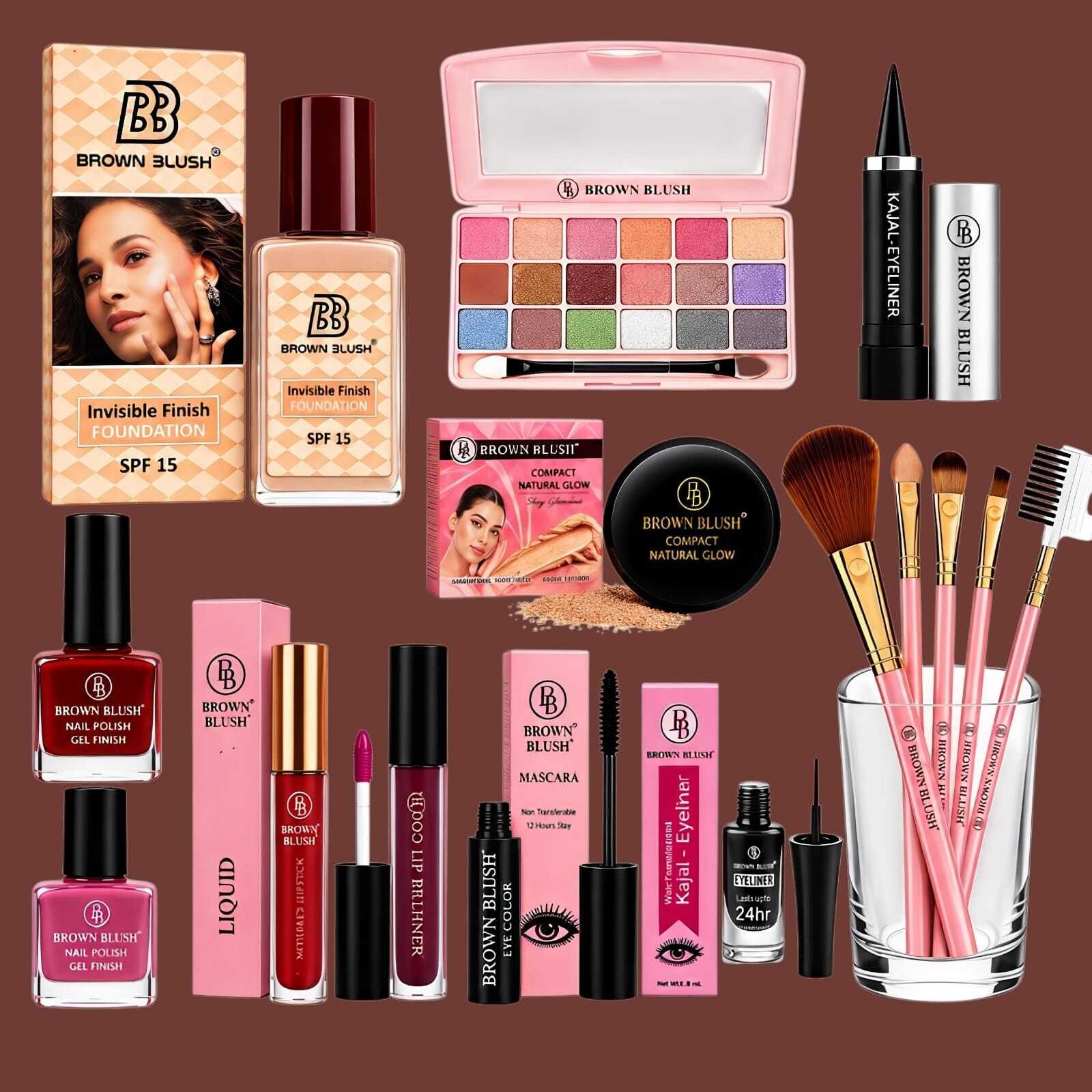 brown blush Ultimate Glam Makeup Gift Collection-picture-24