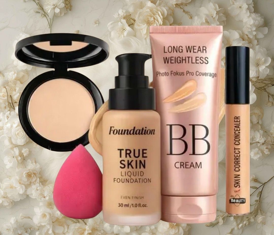 huge leaf NEW TRENDY FACE FOUNDATION MAKEUP COMBO25-picture-40