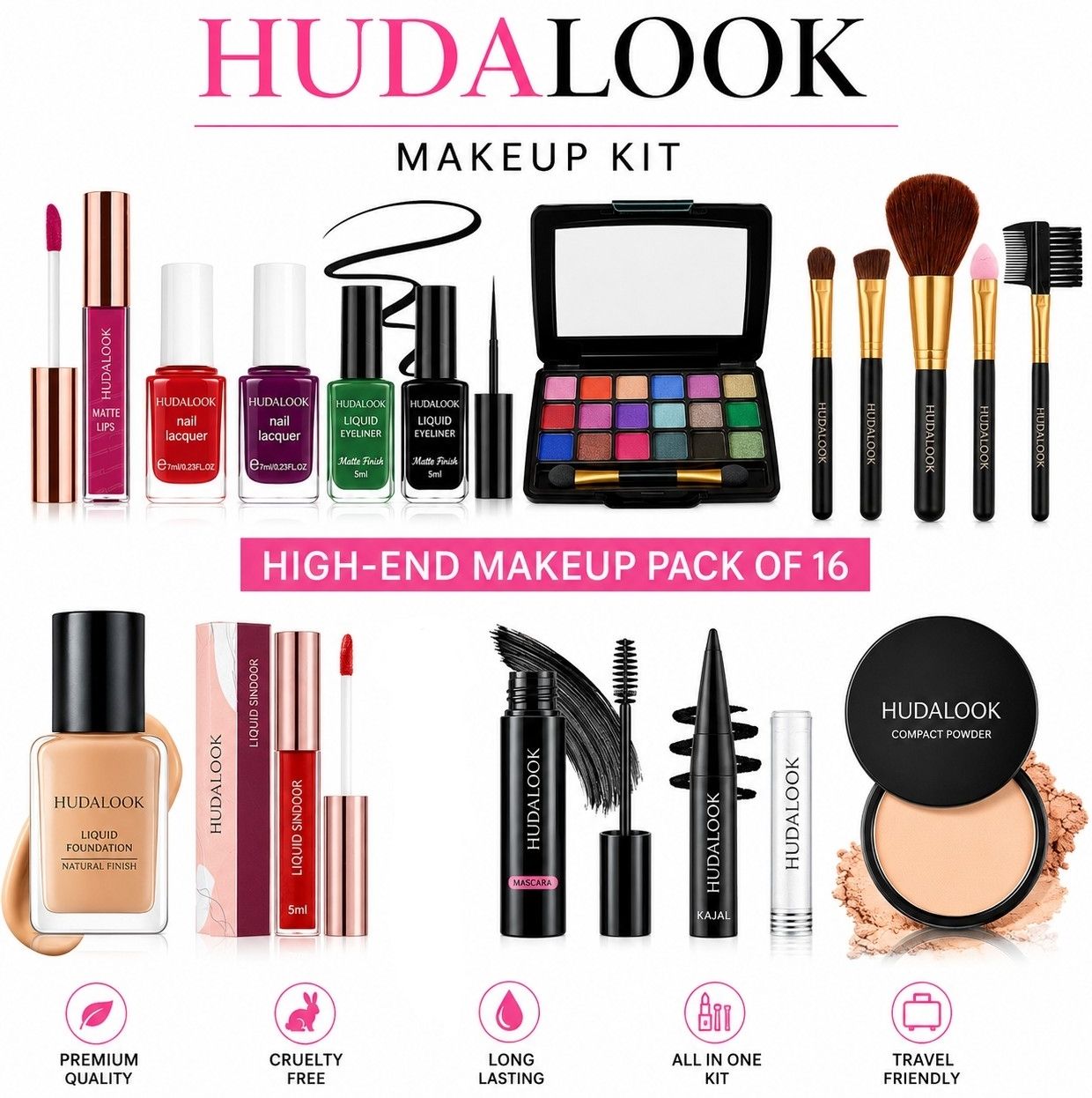 Makeup Kit Sets One-stop Beauty Package for Beginners and Professionals Set-16-image-17