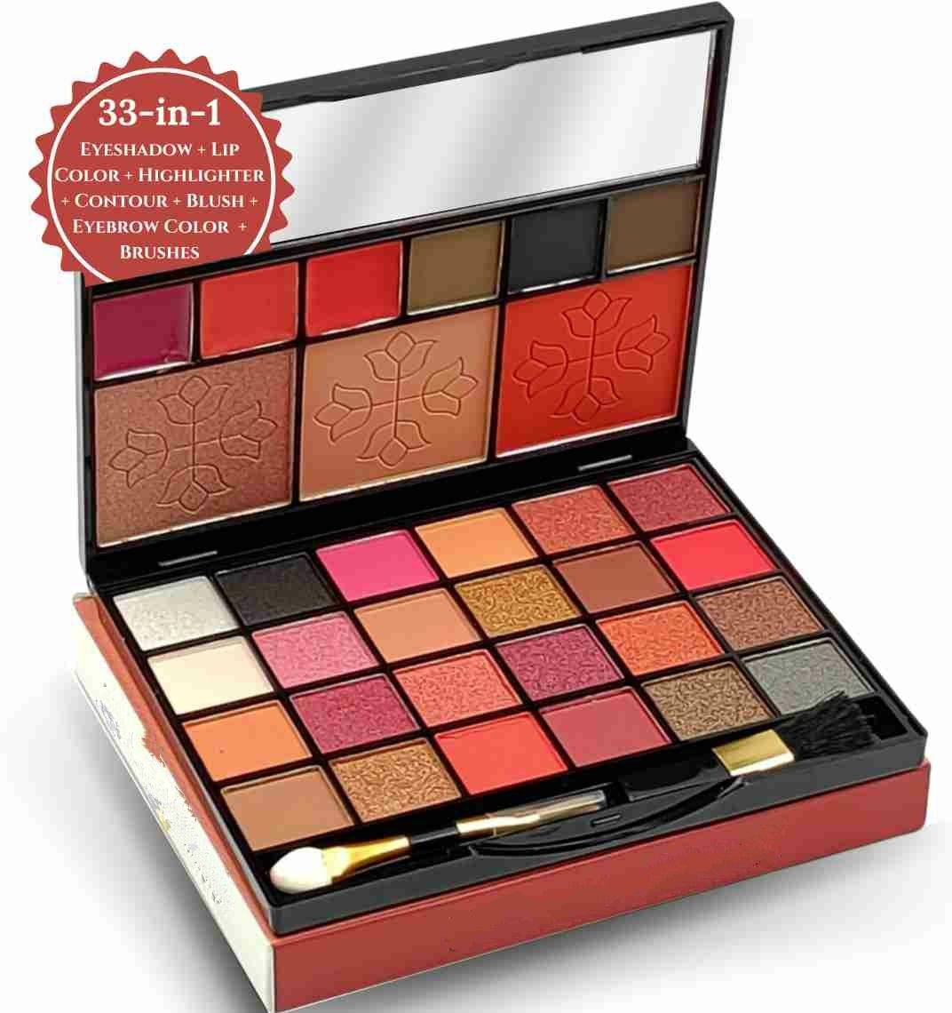 jus’be u PROFESSIONAL Eyeshadow Palette with Brush and Mirror ( 33 in 1 Makeup Kit )-picture-12