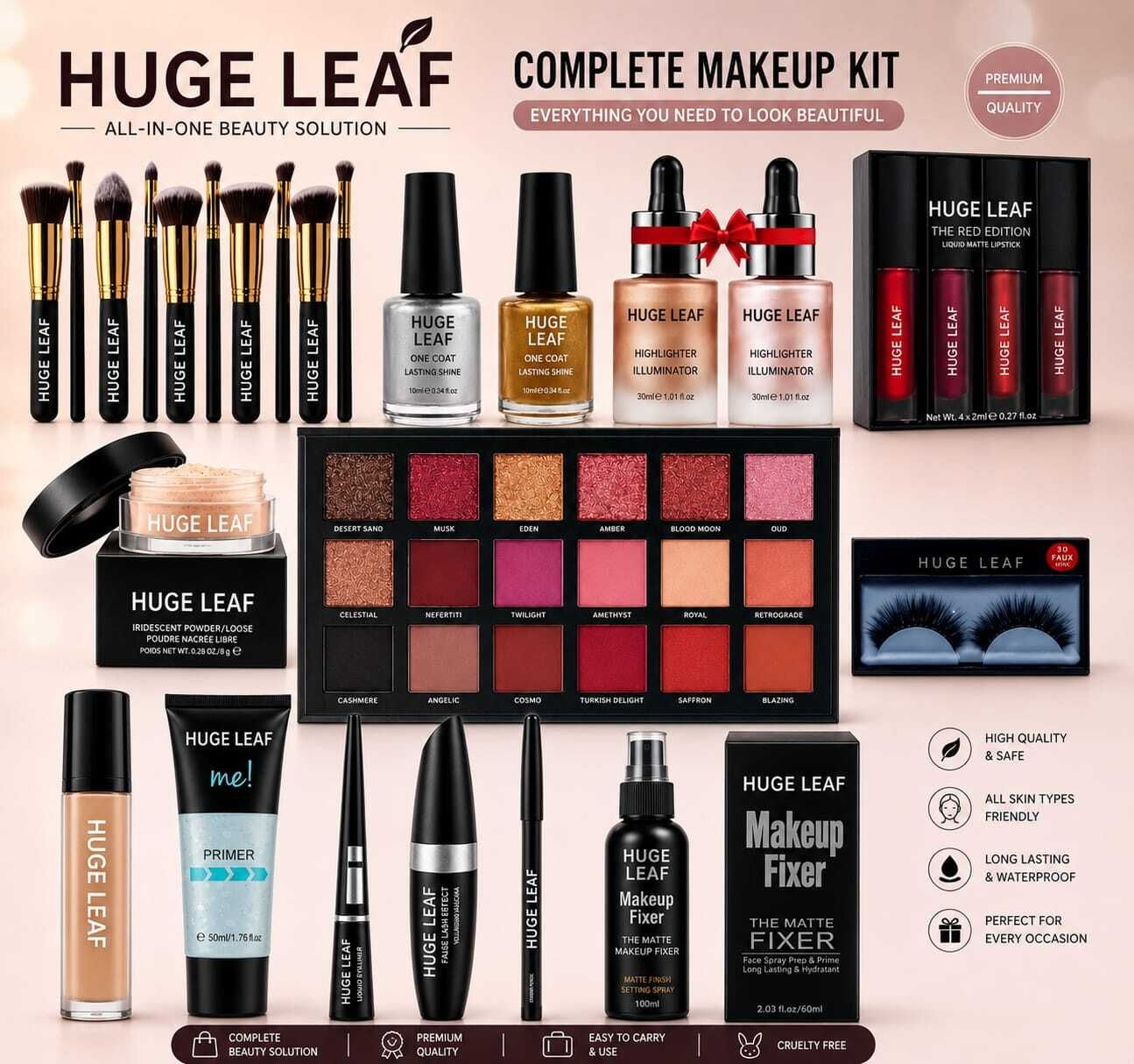 huge leaf Full Professional Makeup Set - Premium Quality Cosmetics Collection-picture-34