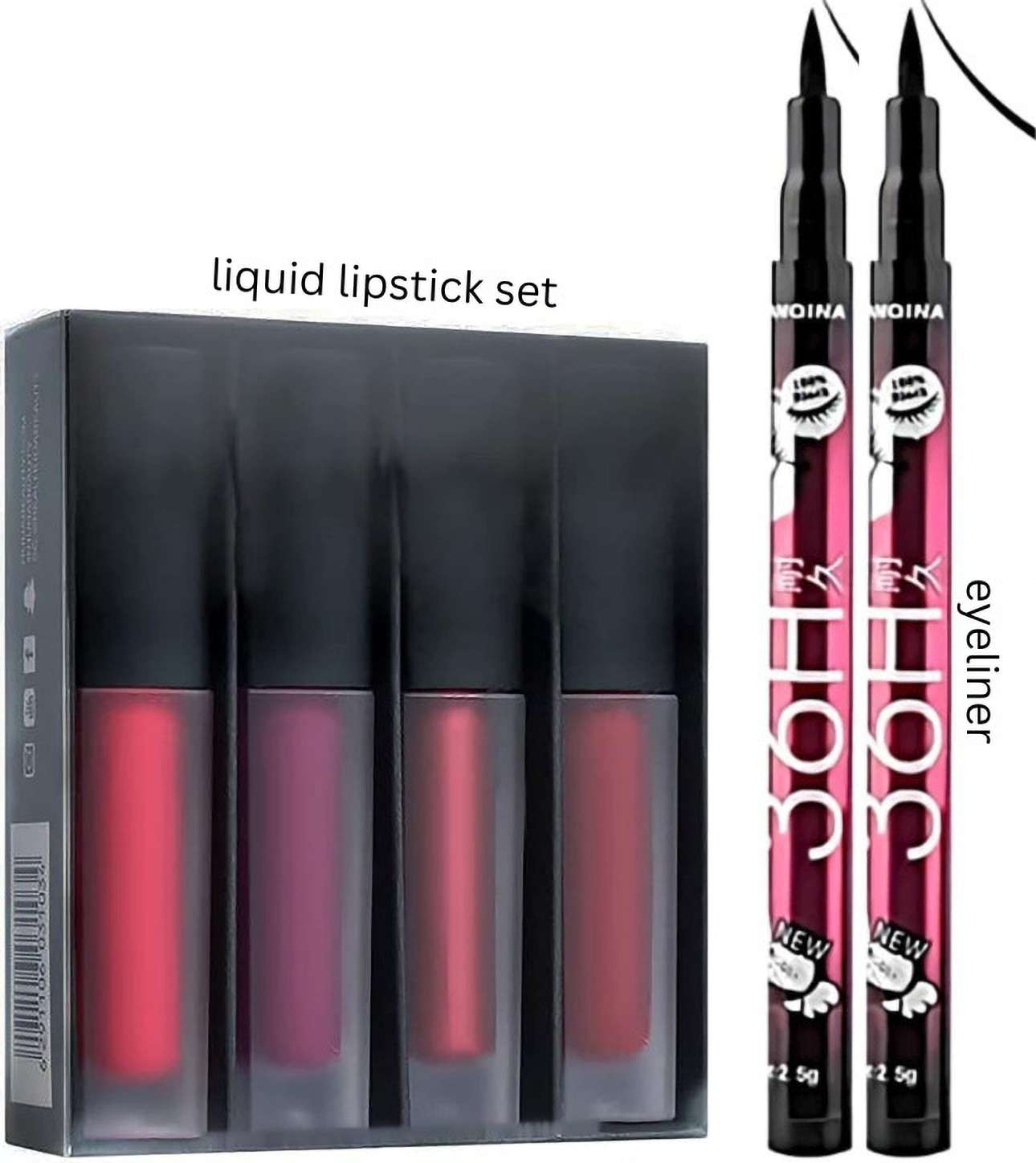 lately Red Edition 4 Mini Matte Lipstick With Waterproof Eyeliner image 1