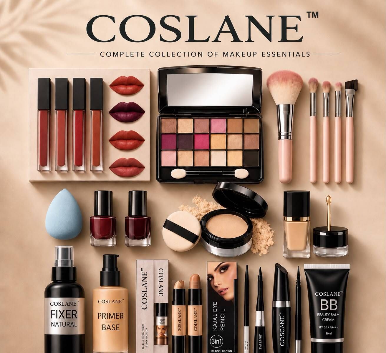 coslane Full Face Professional Makeup Collection Set Pack of 12-picture-29