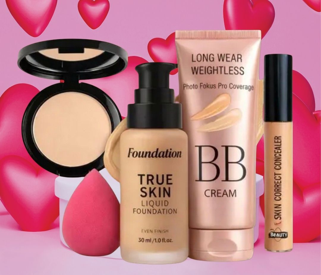 huge leaf NEW TRENDY FACE FOUNDATION MAKEUP COMBO60-picture-11