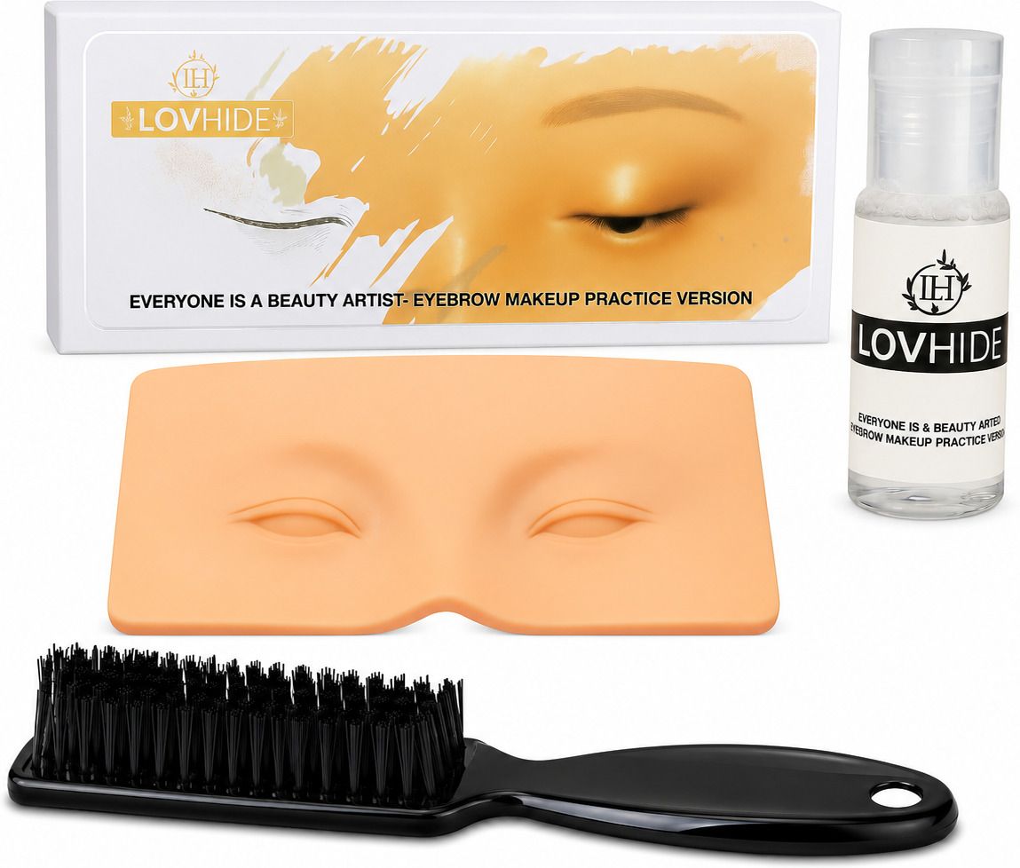 lovhide Professional Silicone Makeup Practice Kit for Beginners and Beauty Training-picture-30