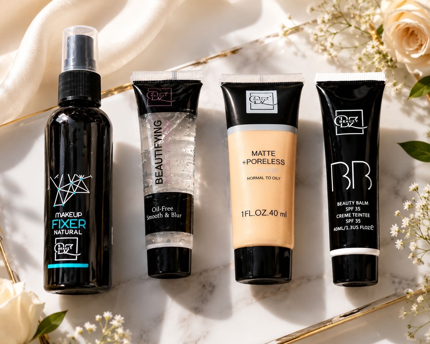 lunabliss Makeup Combo Pack of Primer + Fixer + Foundation + B B Cream 4 Items-picture-27