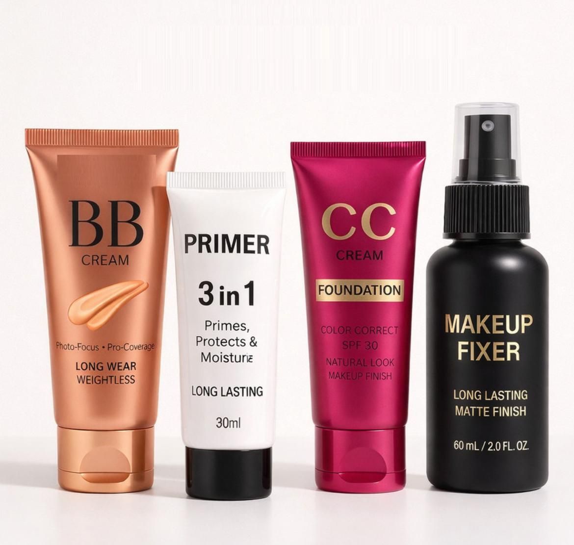 morviyan 4 In 1 Combo Kit - BB Foundation & CC Cream, Primer, & Makeup Fixer-picture-28