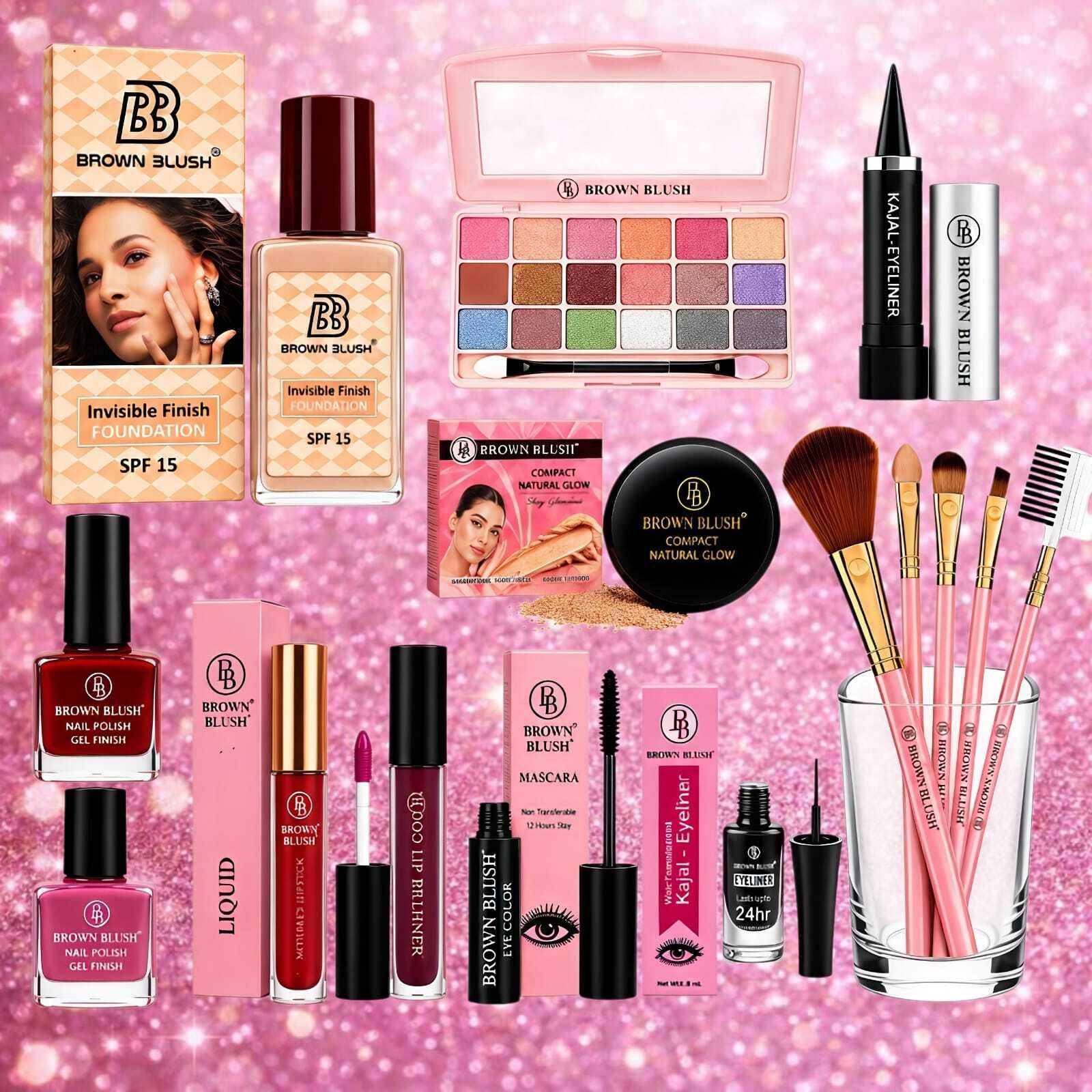brown blush Complete Everyday Makeup Studio Set-picture-21