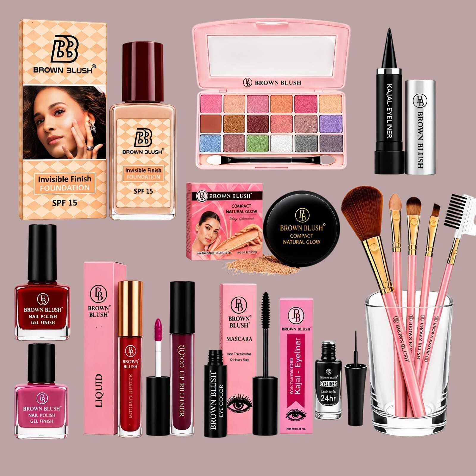 brown blush Professional Cosmetic Collection Bundle-picture-27