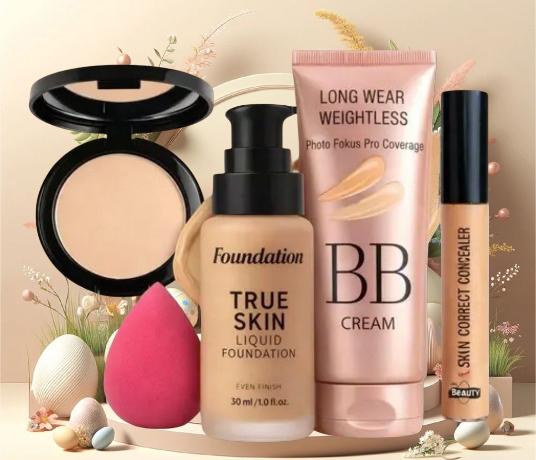 huge leaf NEW TRENDY FACE FOUNDATION MAKEUP COMBO21-picture-31
