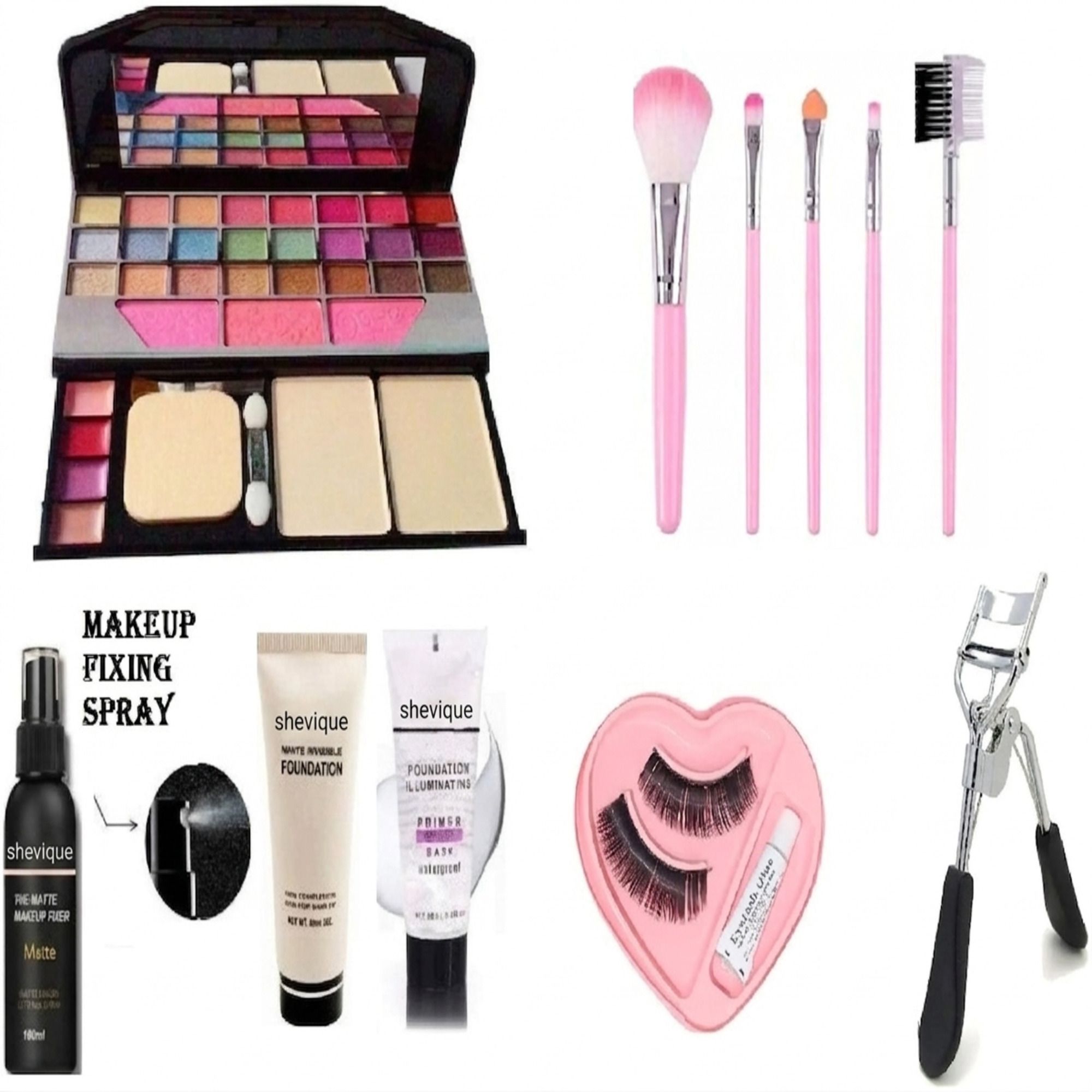 shevique Complete Makeup Combo For women ( Pack of 7)-picture-19