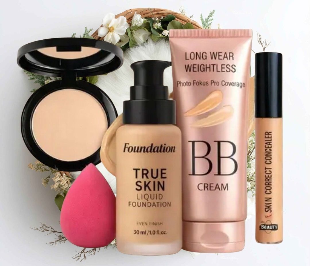 huge leaf NEW TRENDY FACE FOUNDATION MAKEUP COMBO23-picture-33