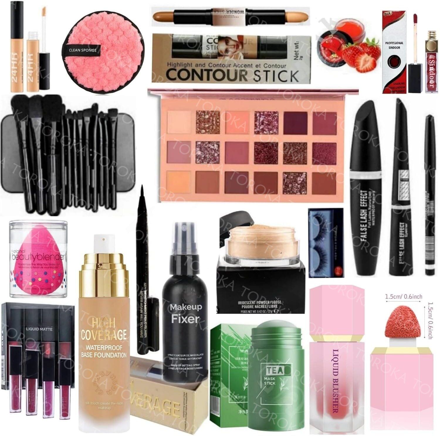 New Professional HD Waterproof Makeup Kit Combo Set All Makeup Products-image-44