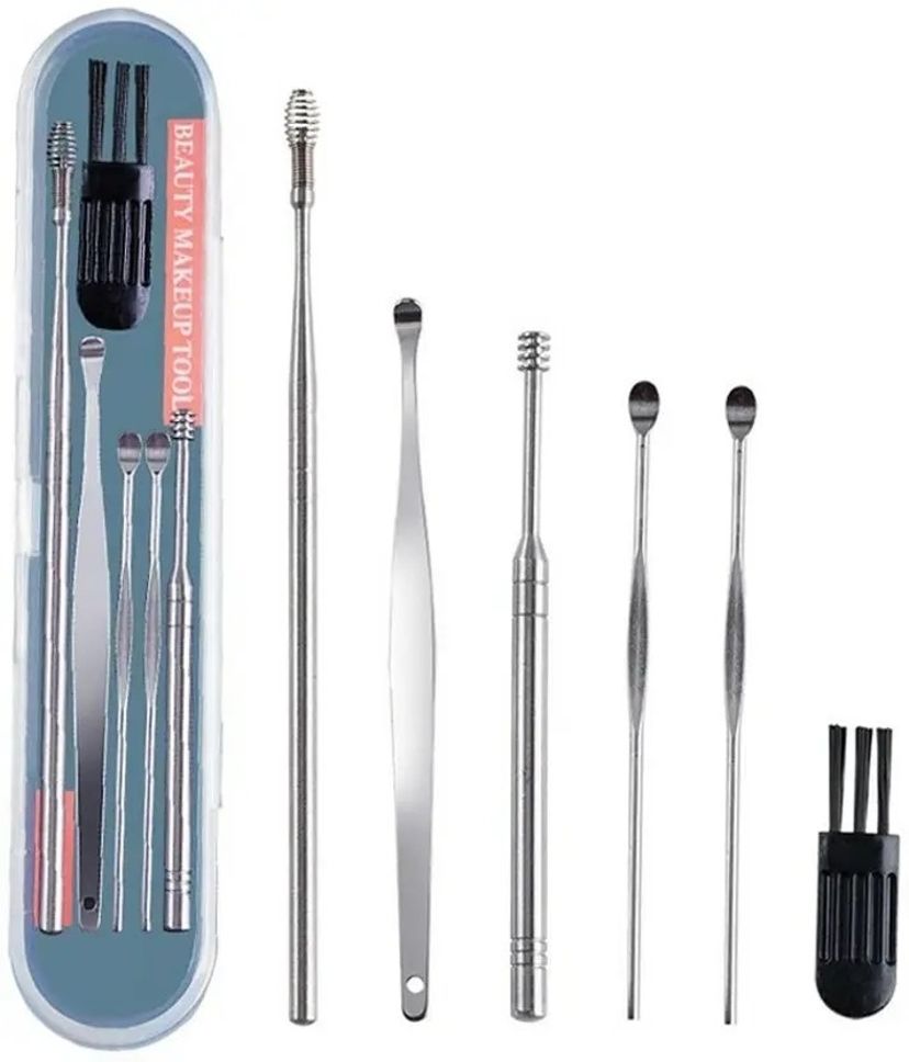 crazzyshopperz Ear Wax Cleaner Ear Cleaning Tools kit Stick Set Spring Curette Earwax Remover-picture-27